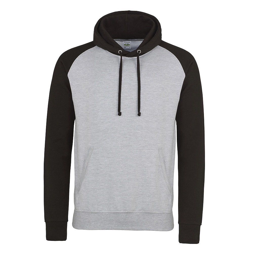 NEW JUST HOODS by AWDis® BASEBALL HOODIE Size L